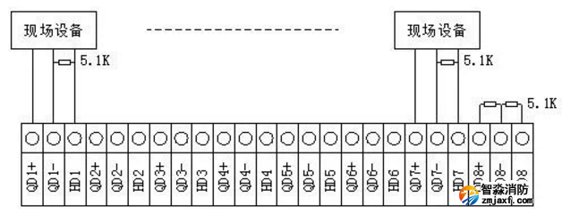 利達LD9203EN聯動控制盤現場接線